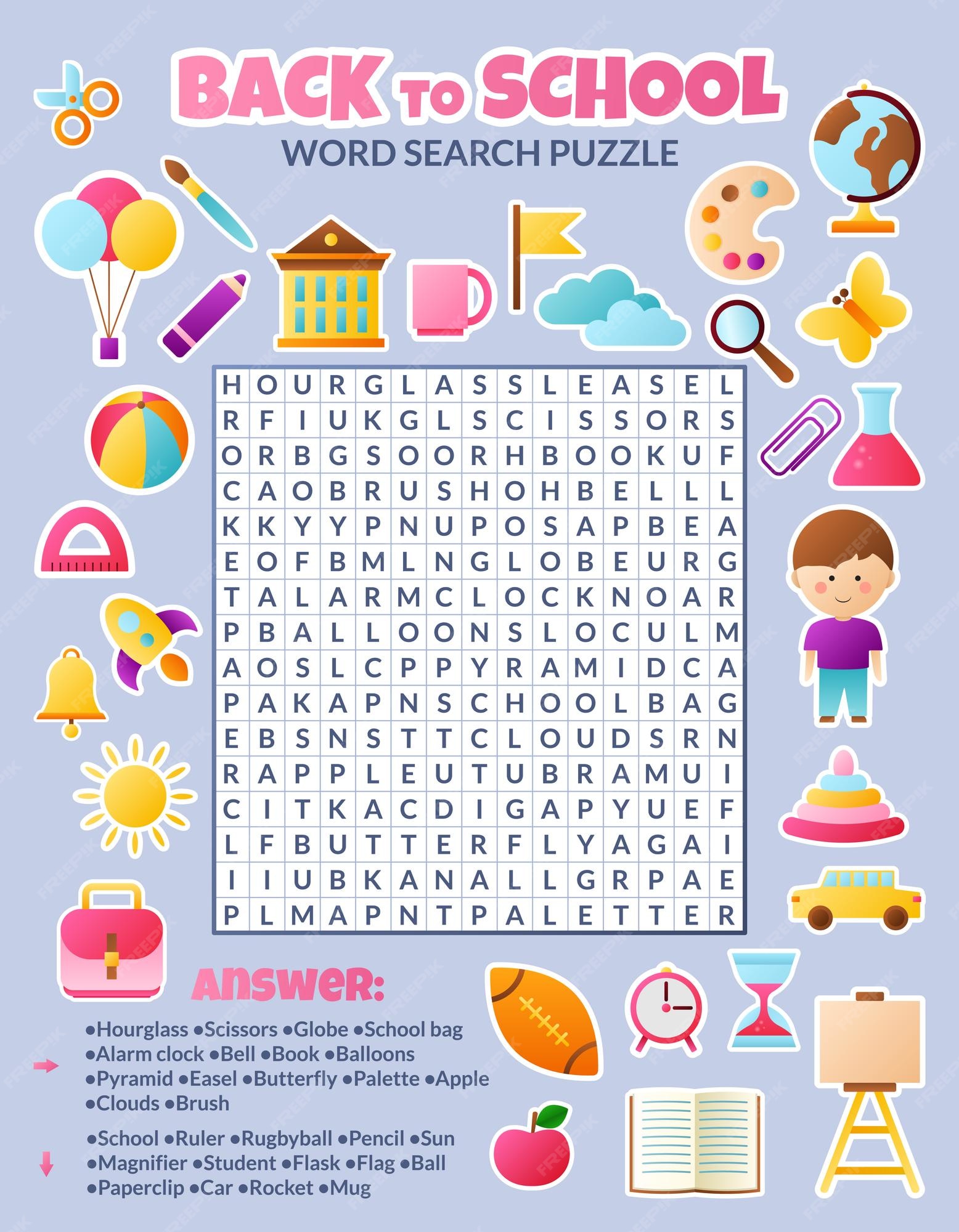 CAÇA- PALAVRAS Word Search