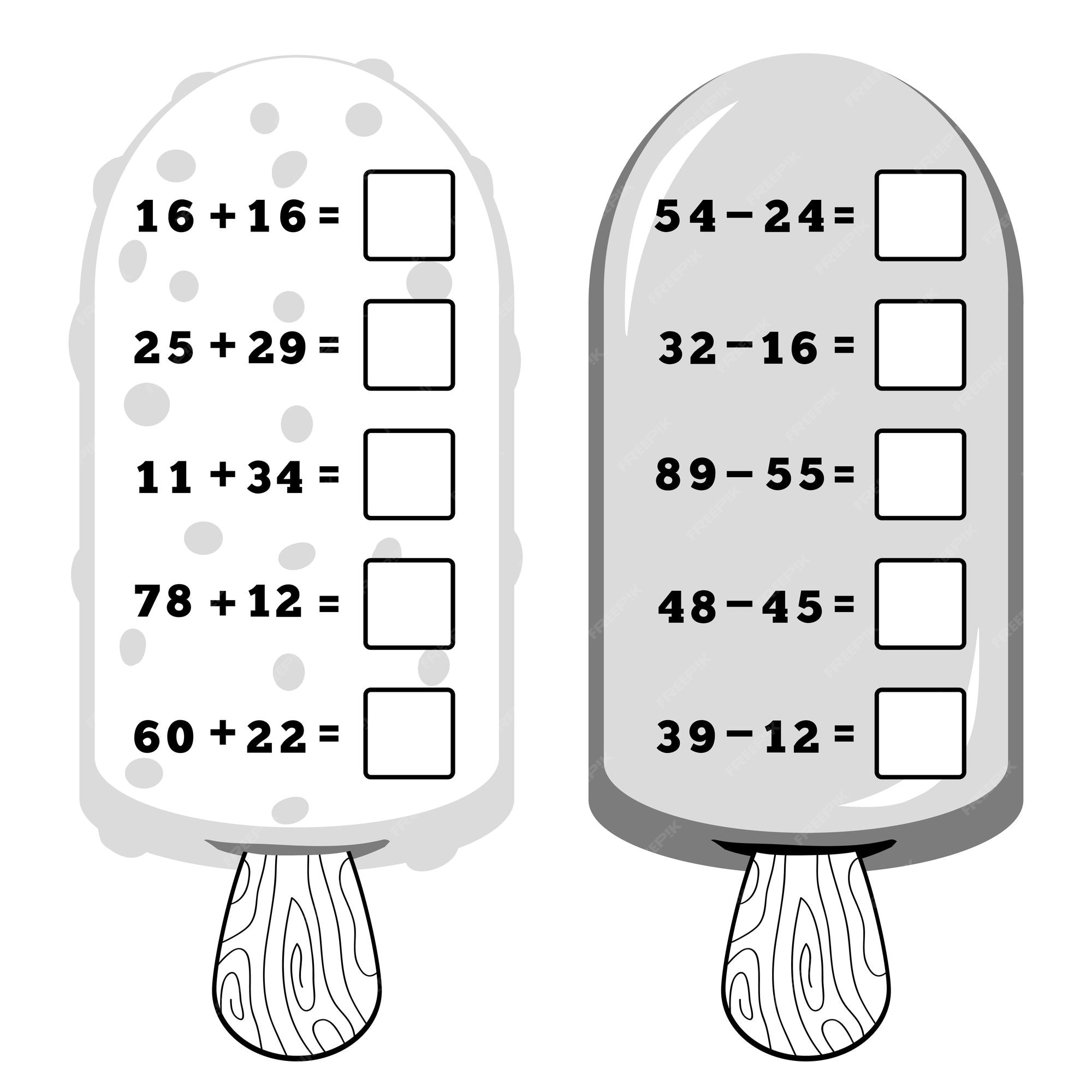 Quantos Jogos De Contagem De Sorvetes Para O Vetor De Ilustração Infantil.  Perfeito Para O Jogo De Matemática Infantil Ilustração do Vetor -  Ilustração de folha, alimento: 215911494