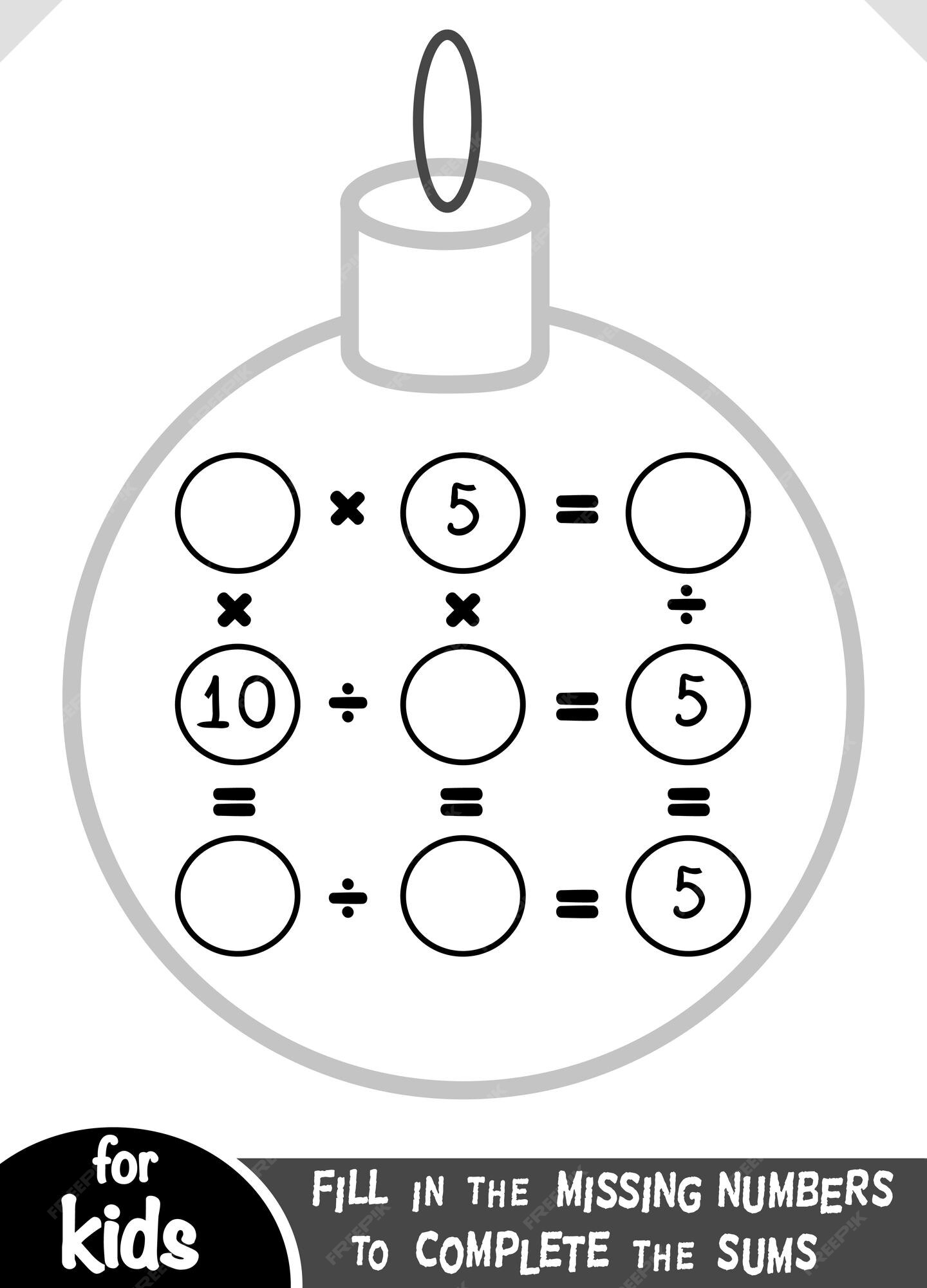 jogo de contagem para crianças. conjunto de bolas de Natal coloridas.  2170993 Vetor no Vecteezy