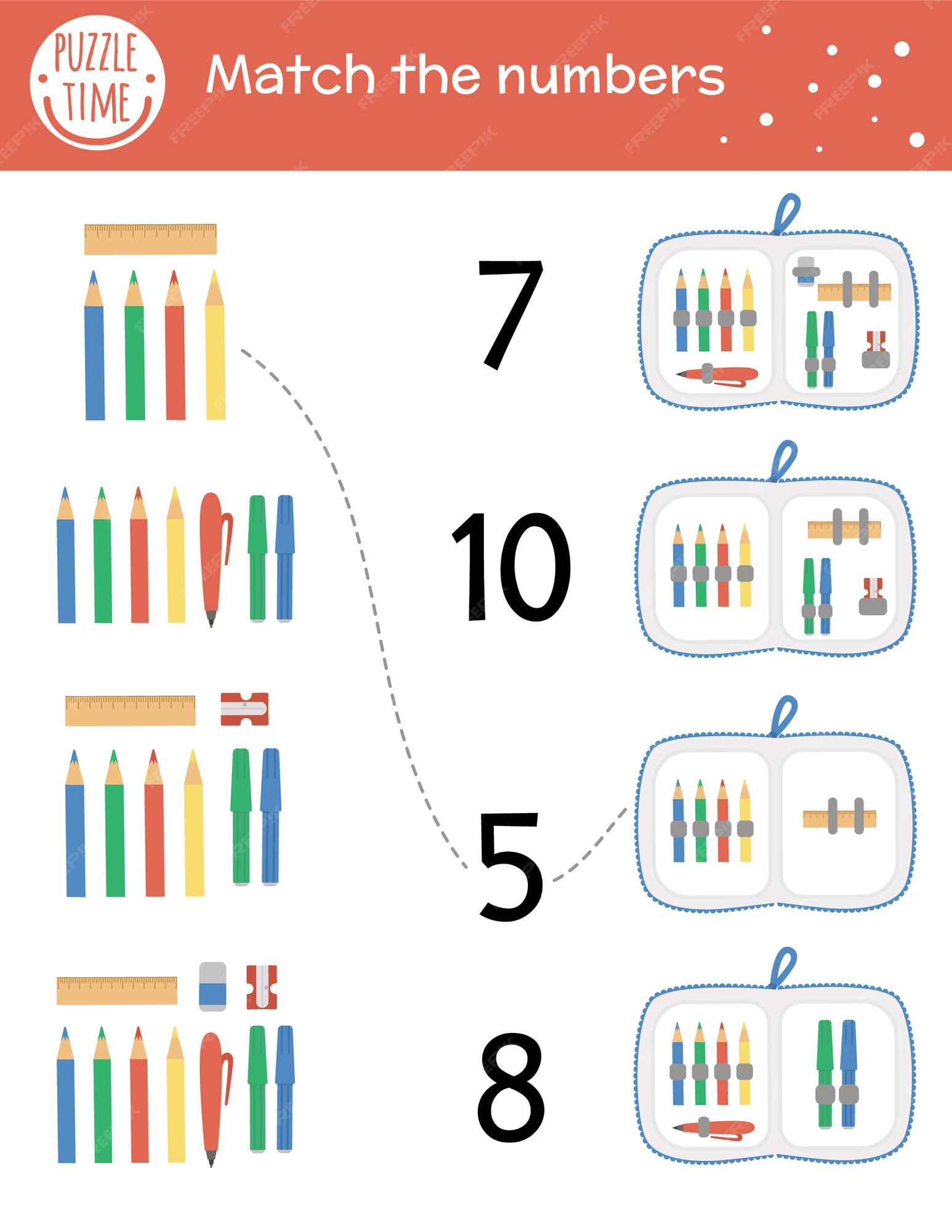 Jogo De Correspondência Com Cones De Sorvete E Colheres. Atividade  Matemática De Comida De Verão Para Crianças Pré-escolares. Férias De Praia  Contando Planilha. Educacional Imprimível Com Elementos Engraçados Bonitos  Para Crianças Royalty