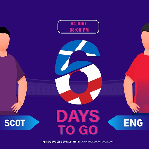 Jogo de críquete entre a equipe da escócia e da inglaterra começa em 6 dias