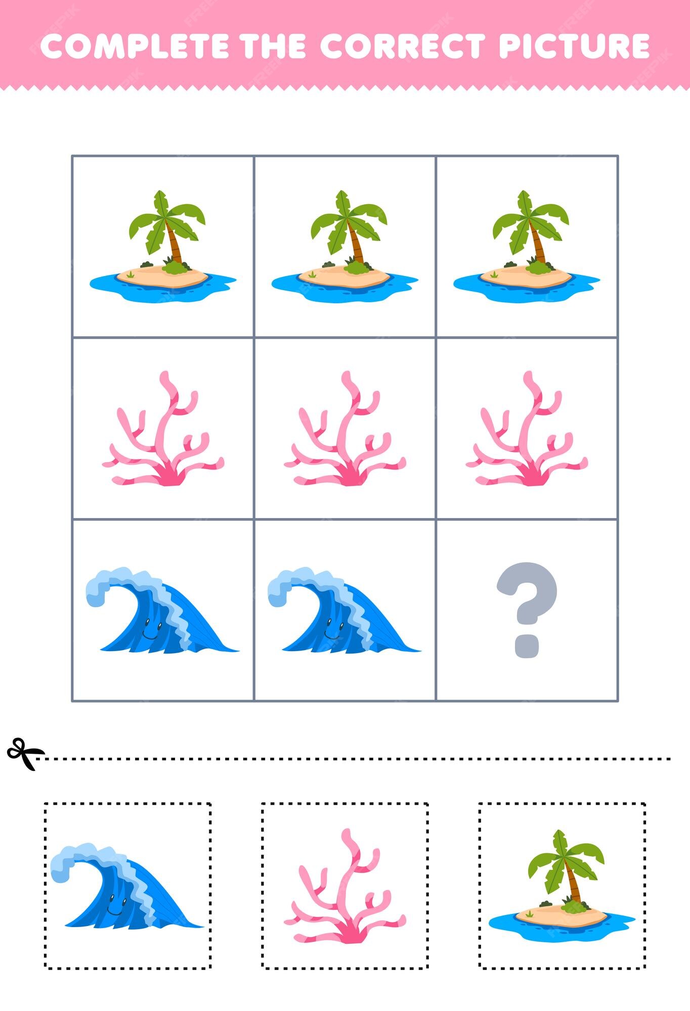 jogo de educação para crianças colorir página da ilha de desenho bonito e  folha de trabalho de natureza imprimível de arte de linha de sol 17180441  Vetor no Vecteezy