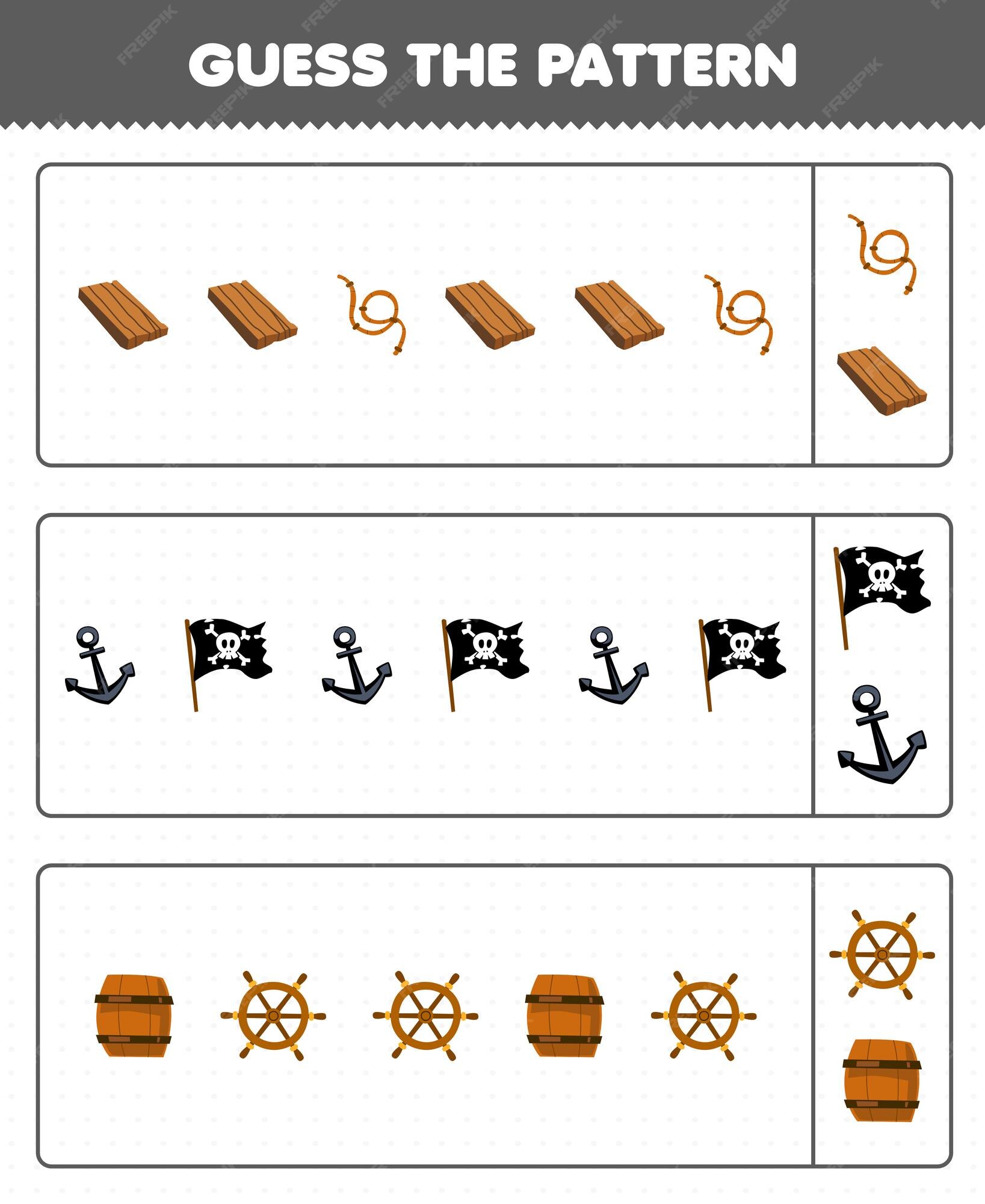 Jogo de educação para crianças desenhar linhas de acordo com as sequências  numéricas de desenhos animados tentáculo corda âncora placa de madeira  imagem para impressão planilha pirata