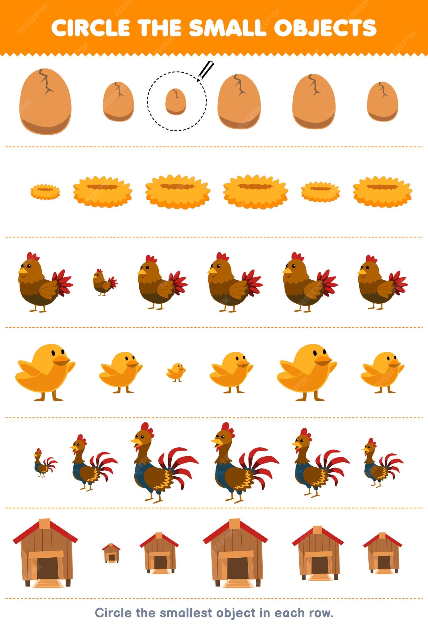 jogo de educação para crianças mais menos ou igual conte a quantidade de ovo  de desenho animado fofo e planilha de fazenda imprimível de galinha  12595211 Vetor no Vecteezy