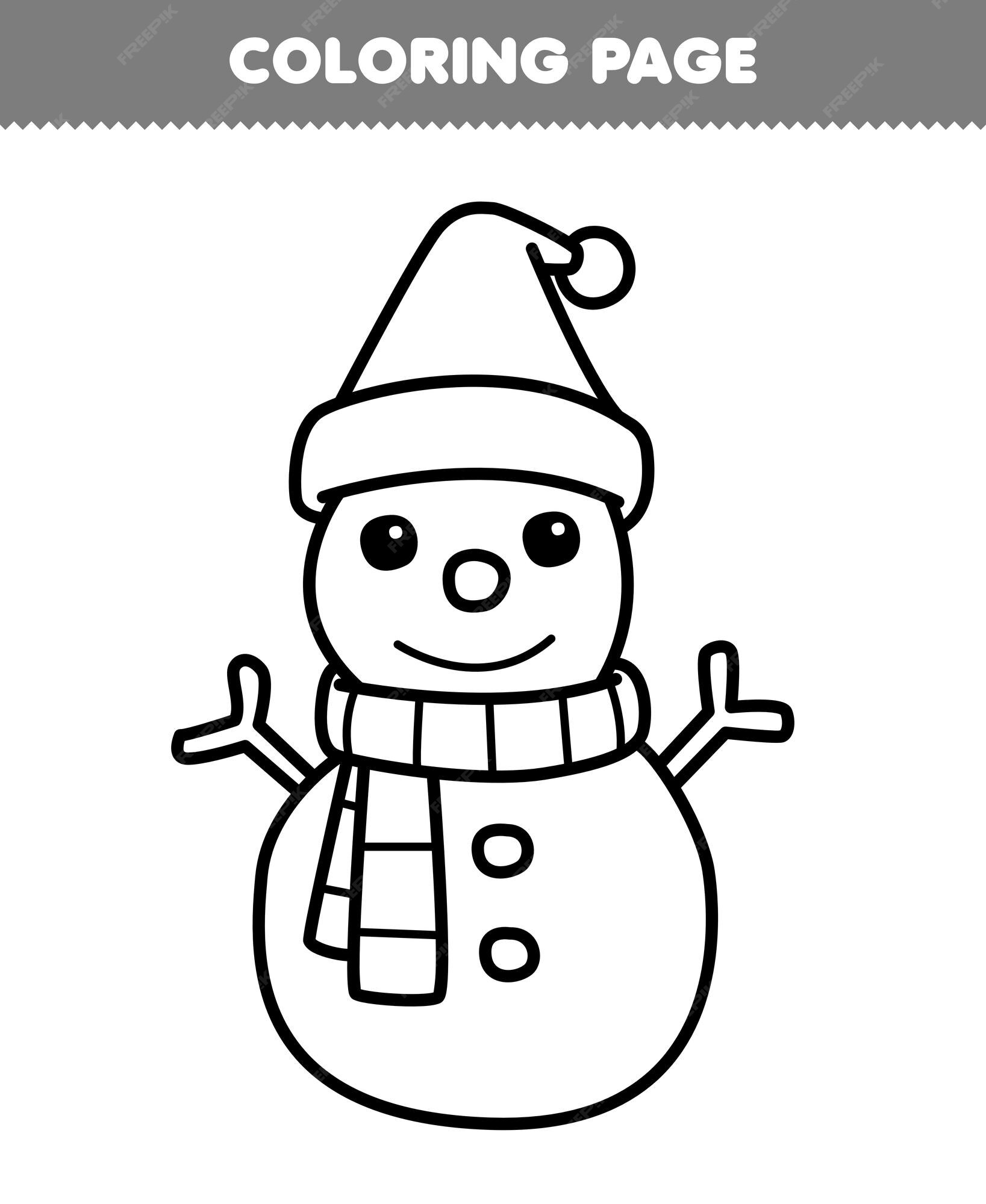 FREE! - Desenhos de Inverno para Colorir