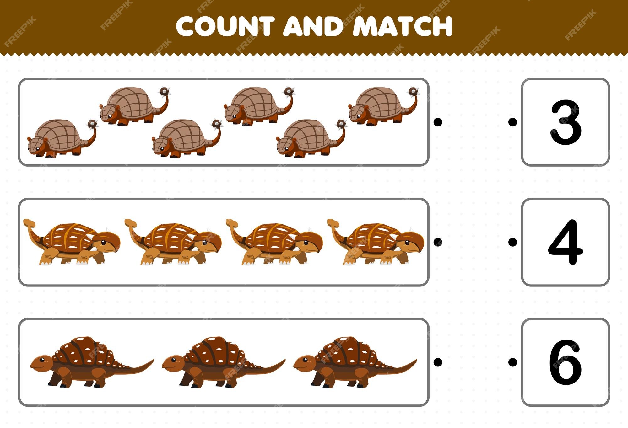 Cartões de jogo da memória com dinossauros combinando atividades de animais  pré-históricos com donos lembre-se e encontre o cartão correto planilha  imprimível s… em 2023