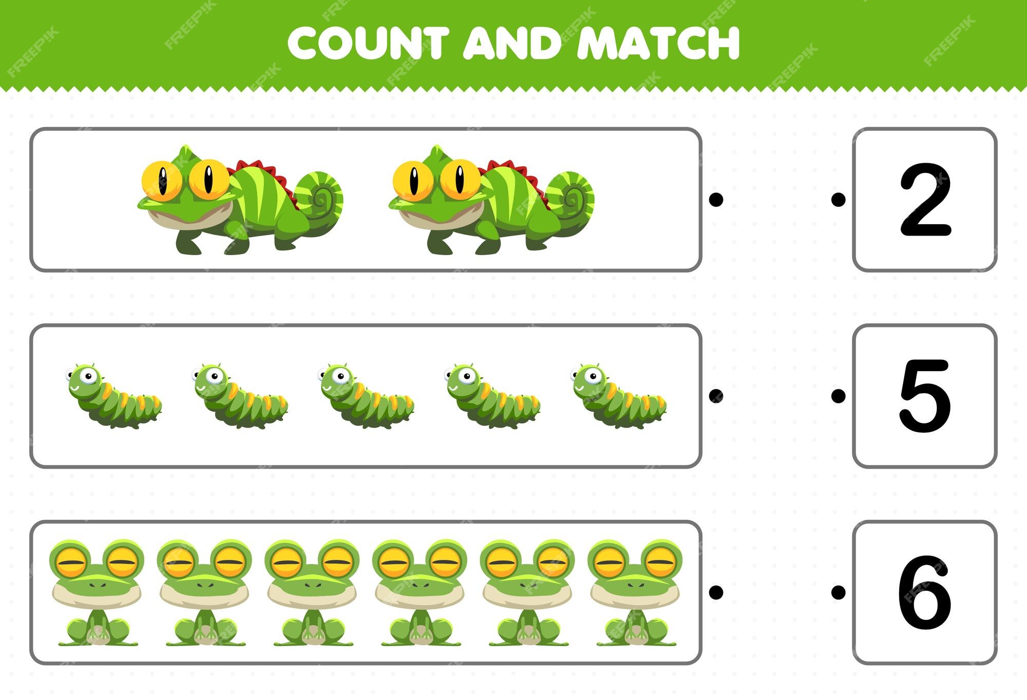 Contar Combinar Desenhos Animados Cavalo Matemática Jogo Educativo