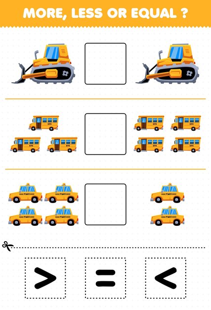 Jogo educativo para crianças pesquisando e contando atividade para  pré-escola quantas máquinas pesadas de transporte escavadeira concentrador  caminhão basculante