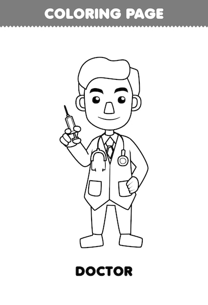 10 Desenhos Dia do Médico para Imprimir e Colorir - Online Cursos Gratuitos