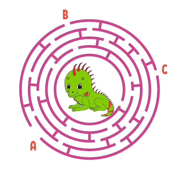 Jogo de labirinto circular para crianças quebra-cabeça para crianças enigma do labirinto redondo encontre o caminho certo