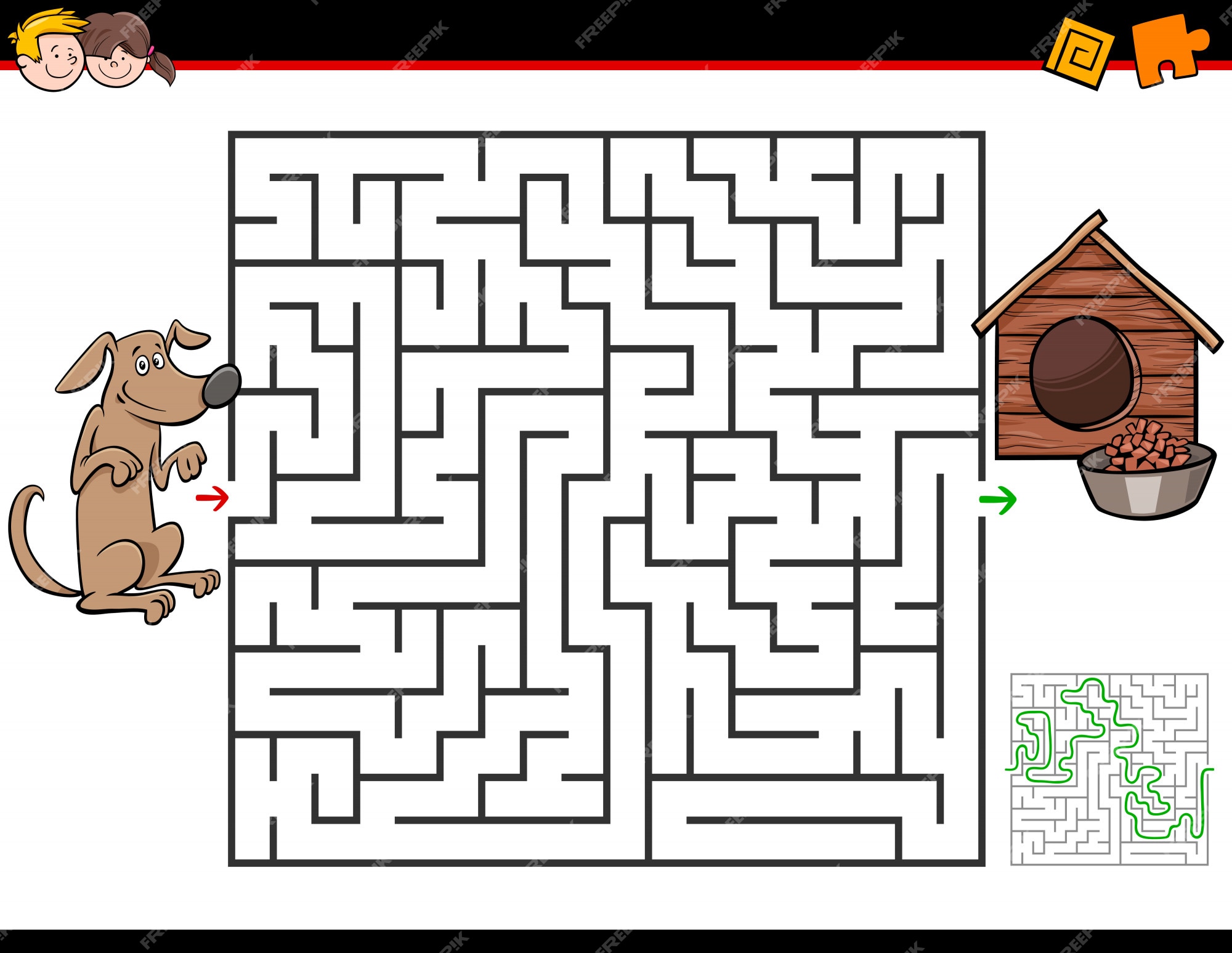 Jogo De Labirinto Com Menino De Desenho Animado E Cachorro Livro De  Exercícios Cão Pré Escolar Vetor PNG , Pasta De Trabalho, Pré Escola, Cão  Imagem PNG e Vetor Para Download Gratuito