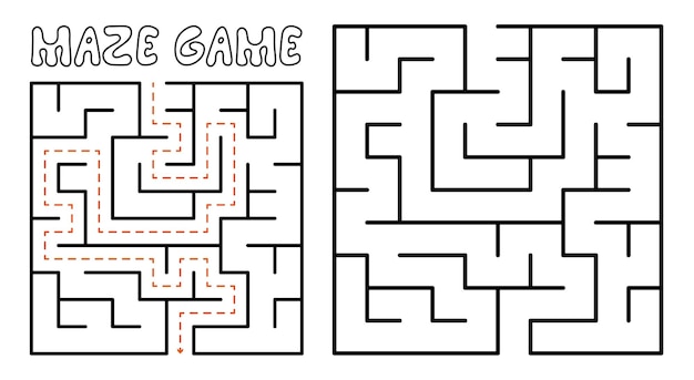 Jogo Labirinto E Quebra-cabeças De Labirinto Para Crianças