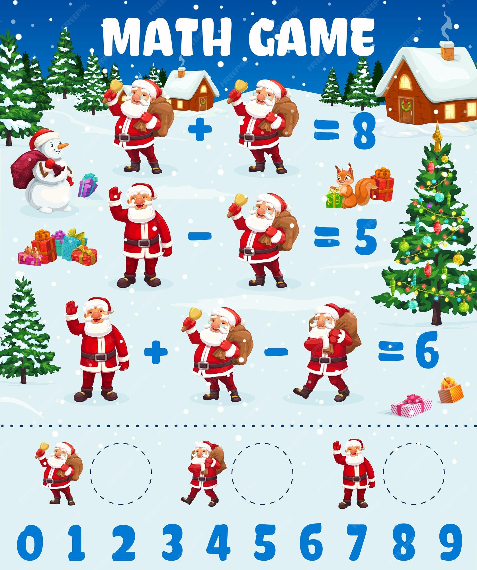 Contar Jogo Educativo De Personagens De Papai Noel Dos Desenhos Animados  PNG , Quantos, Jogo De Matemática, Planilha Matemática PNG Imagem para  download gratuito