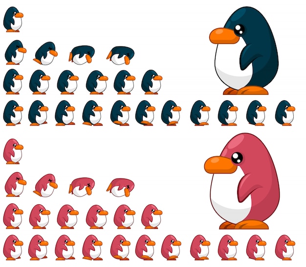 Jogo de pinguim sprites