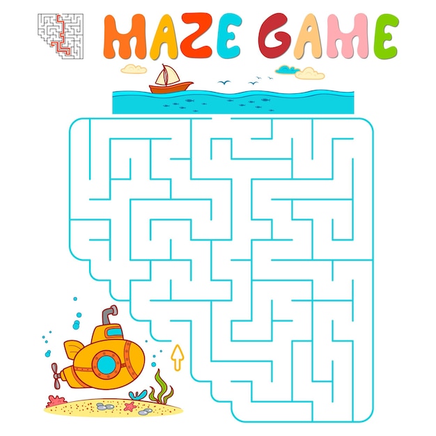 Jogo de puzzle labirinto para crianças. contorne o labirinto do círculo ou  o jogo do labirinto com a minhoca.