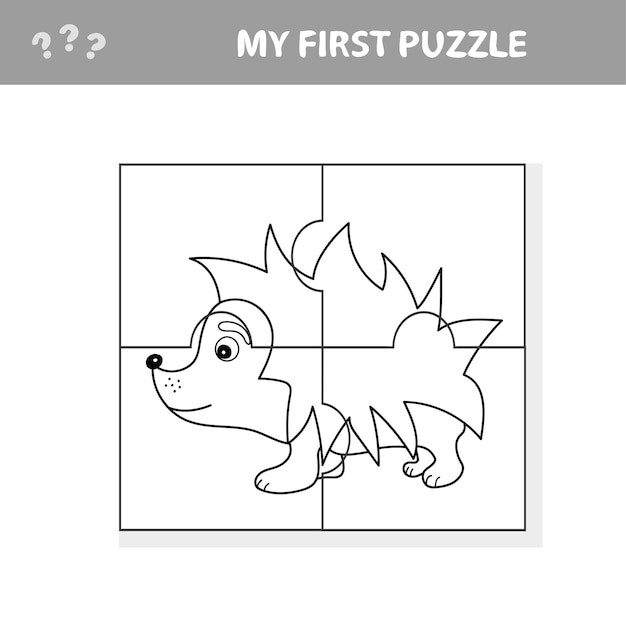 Corte E Joga Jogos De Quebra-cabeças De Animais Para Crianças Ilustração do  Vetor - Ilustração de fofofo, adicionado: 262243832