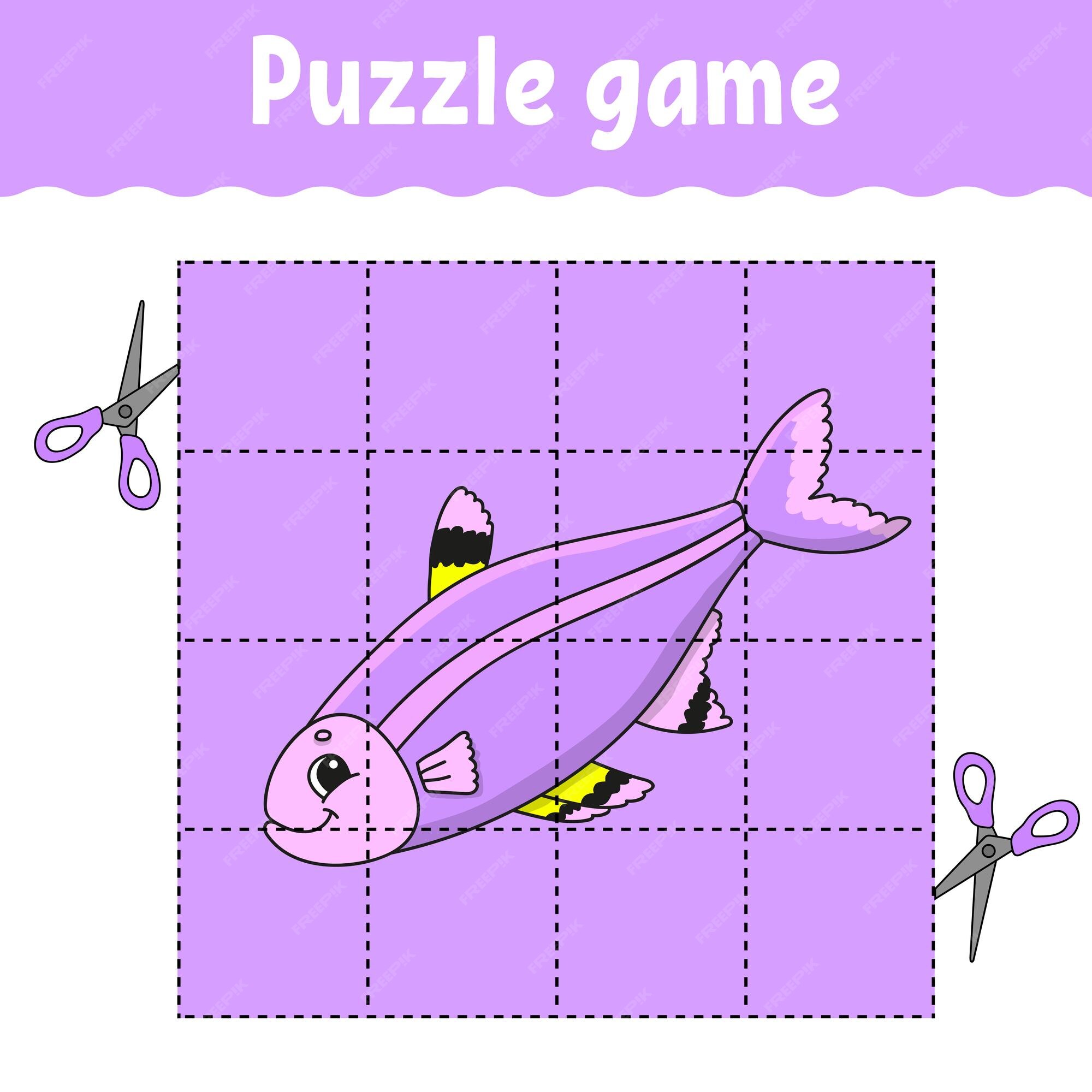 Ocean Animals Puzzle - quebra-cabeças de jogos de aprendizado de