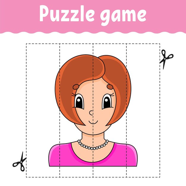 Puzzle Bebê. Nível Fácil. Cavalo. Cartões Flash. Cortar E Jogar. Planilha  De Atividade De Cor. Jogo Para Crianças. Personagem De D Ilustração do  Vetor - Ilustração de alavanca, mosaico: 240455473