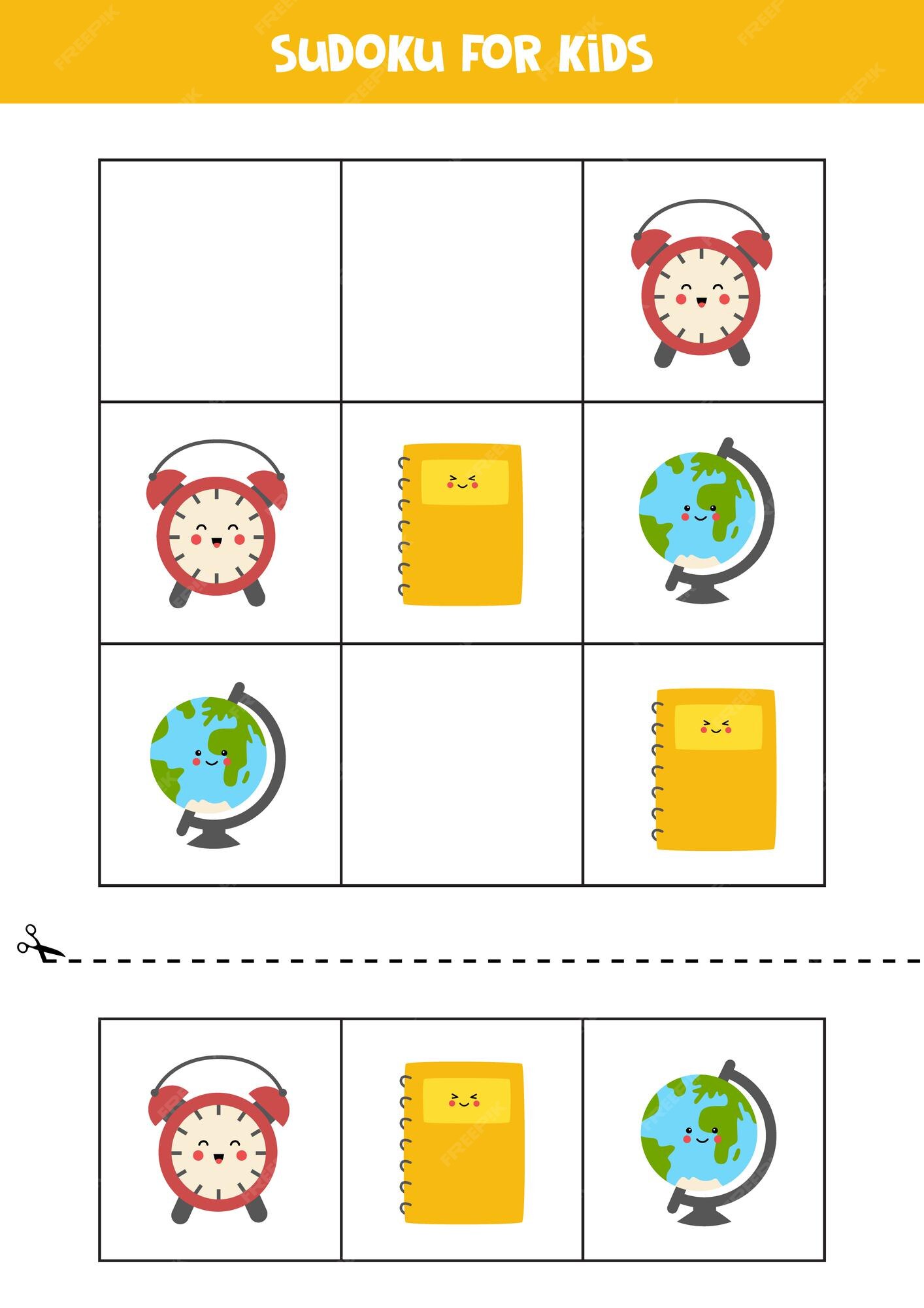 Jogo Sudoku Ilustrado Infantil