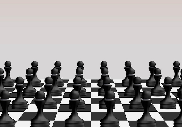 Jogo de tabuleiro de xadrez conceito de idéias de negócios e competição e conceito de ideias de estratégia