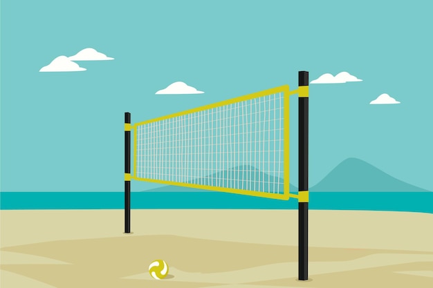 Jogo de vôlei de praia