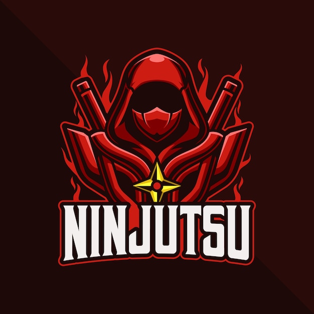 Jogo do logotipo red ninja esport