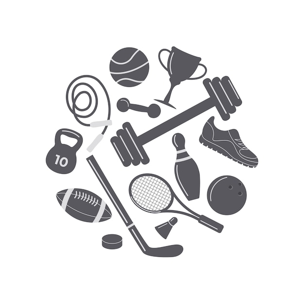 Bola Esportiva Dos Desenhos Animados. Bolas Diferentes Planas, Equipamento  Esportivo. Tênis, Handebol, Futebol E Ferramentas De Basquete. Treinamento  Isolado Ícones Vetoriais Puros Royalty Free SVG, Cliparts, Vetores, e  Ilustrações Stock. Image 179341073