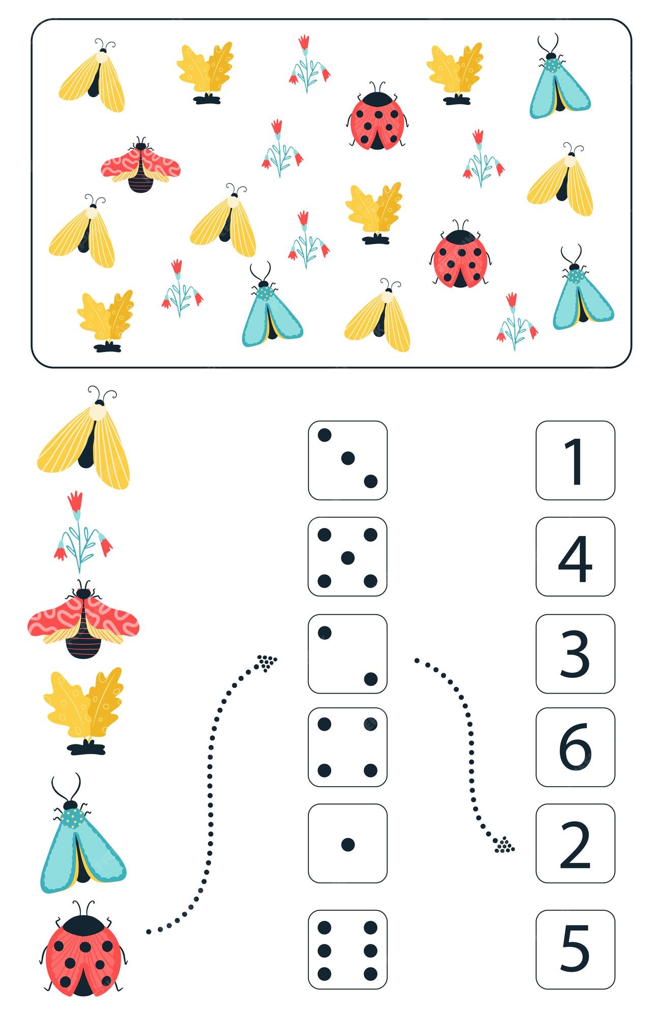 jogo de matemática infantil, conte quantos deles. Brinquedos infantis  6815451 Vetor no Vecteezy