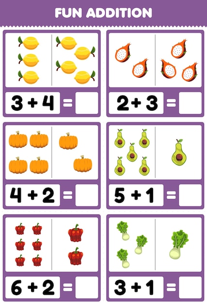 jogo de educação para crianças adição divertida por contagem e escolha a  resposta correta da planilha imprimível de sanduíche de comida de desenho  animado 9989619 Vetor no Vecteezy