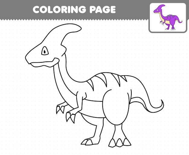 Jogo educativo para crianças para colorir desenho animado