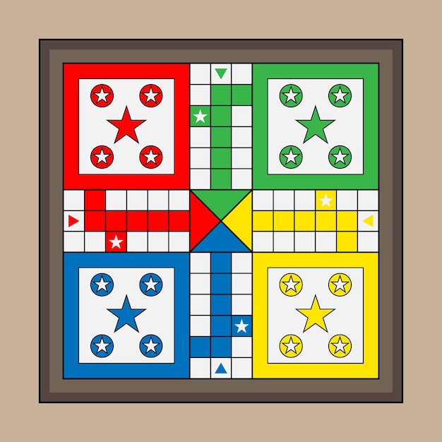 Jogo ludo  Vetor Premium