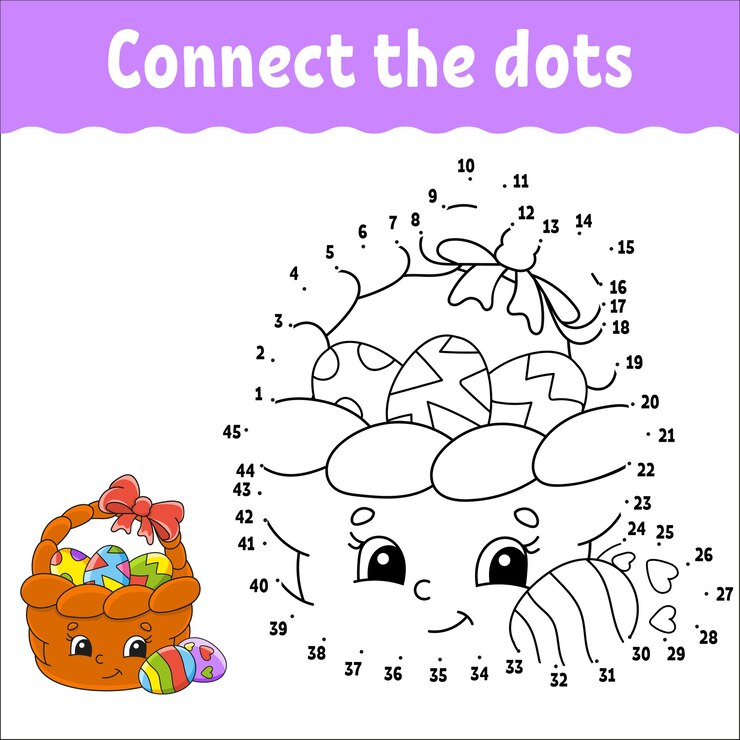 Vetor jogo ponto a ponto. desenhe uma linha. para crianças. planilha de atividades. livro de colorir.