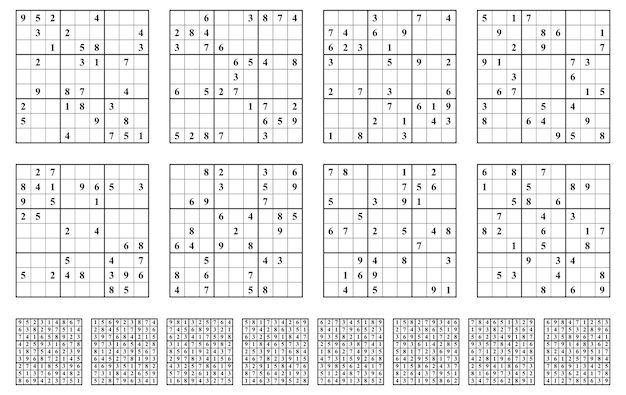 Sudoku Fácil Ed. 02 - Fácil/Médio - 9x9 - 4 Jogos por página