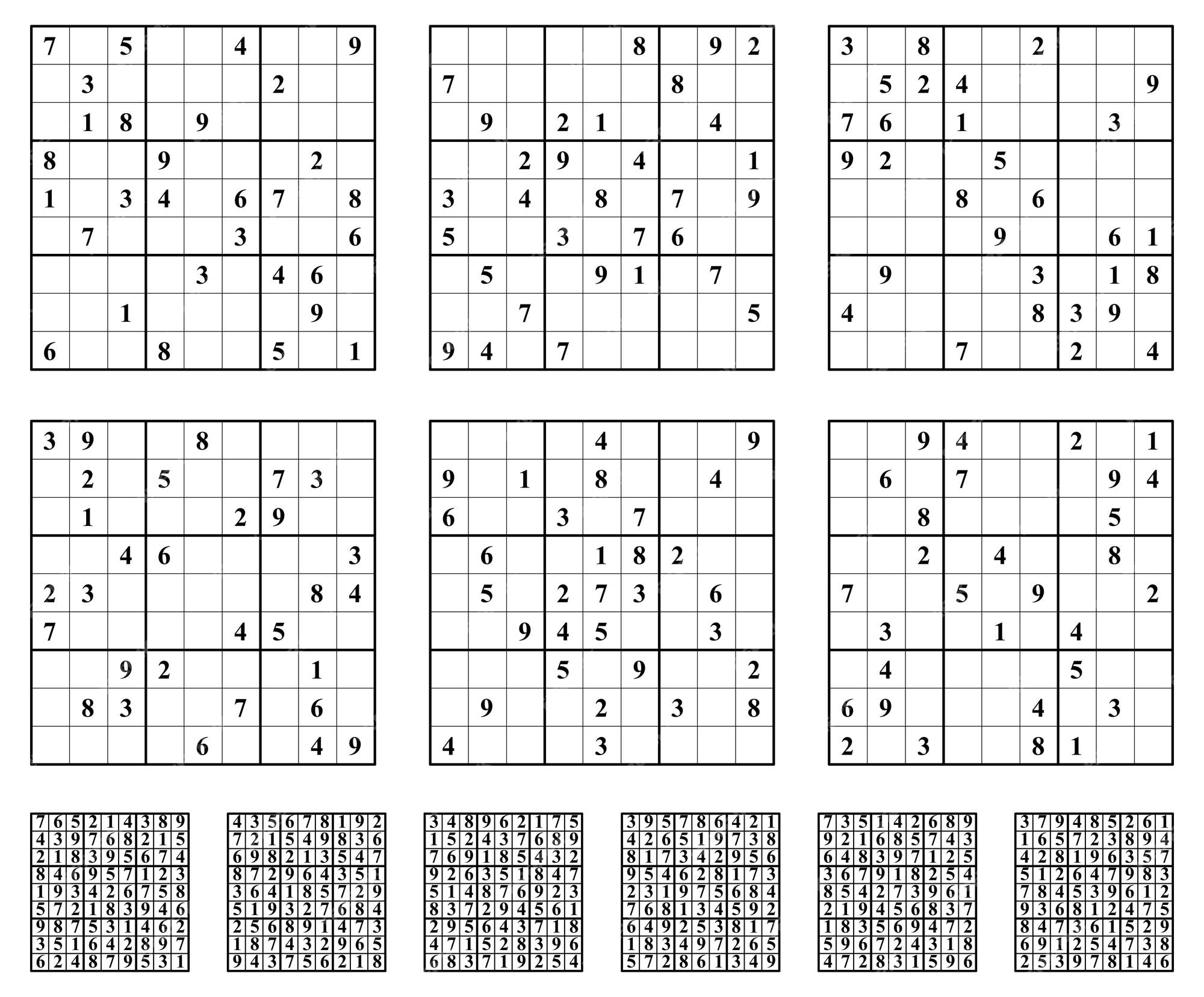 Vetor de jogo sudoku definido com as respostas 8 9 números