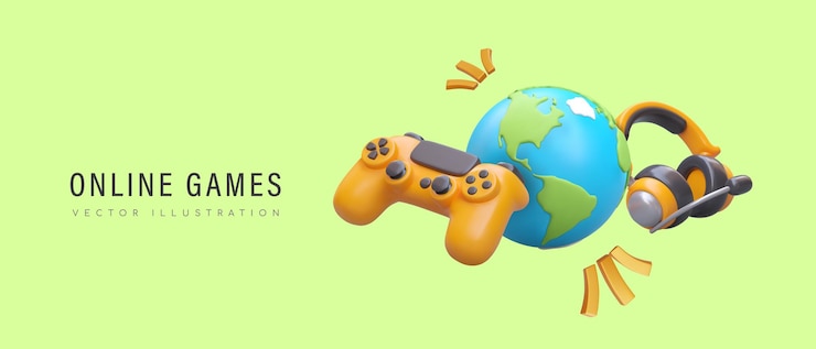 Vetor jogos online competição na internet torneio mundial jogadores de diferentes países