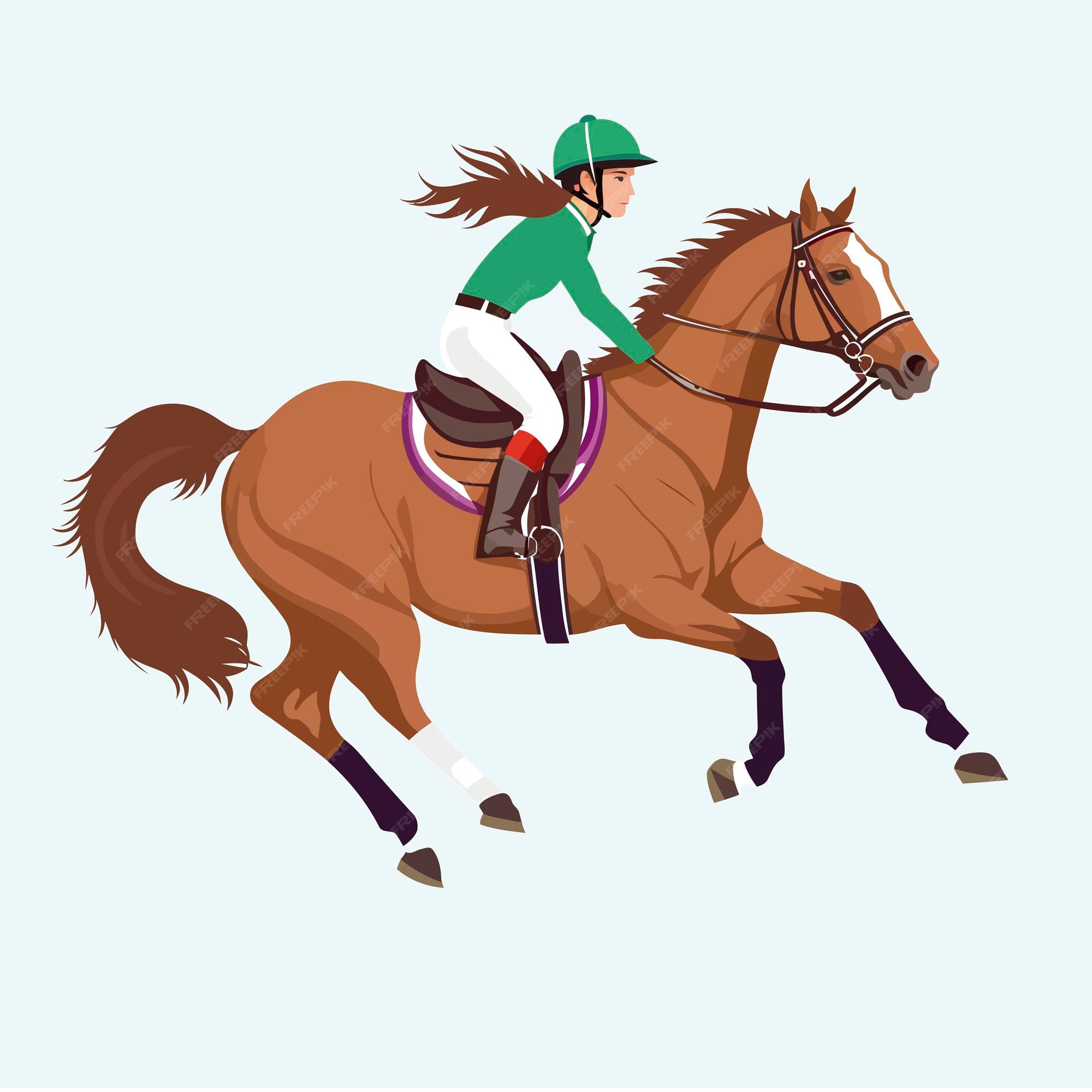 única linha contínua desenho jovem jóquei a cavalo. cavalo de corrida com  jóquei. campeão. passeios a cavalo. esporte equestre. jóquei montando cavalo  pulando. uma linha desenhar ilustração em vetor design gráfico 23657493