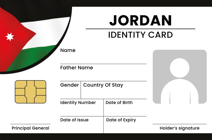 Vetor jordan card design e jordânia