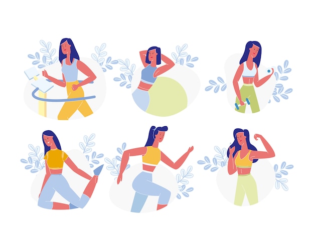 Jovem mulher Fitness atividade esportiva, vida saudável