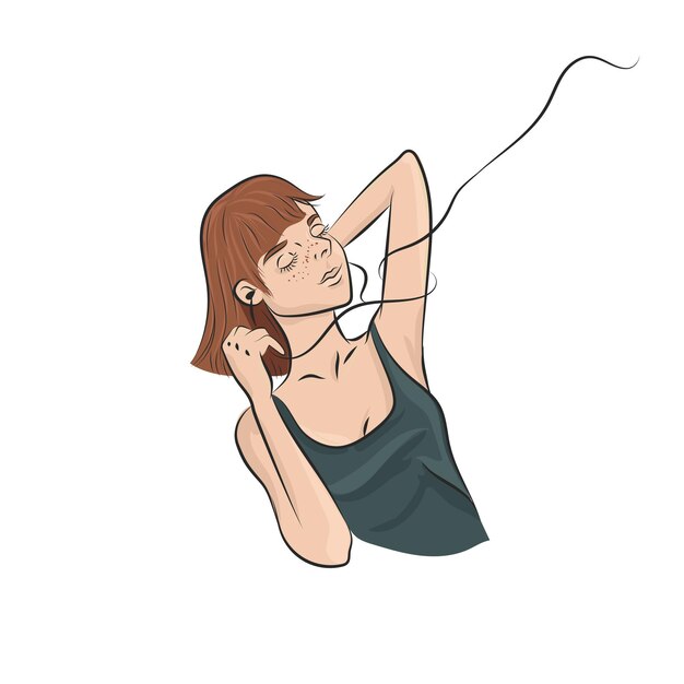 Jovem relaxante isolado no fundo branco