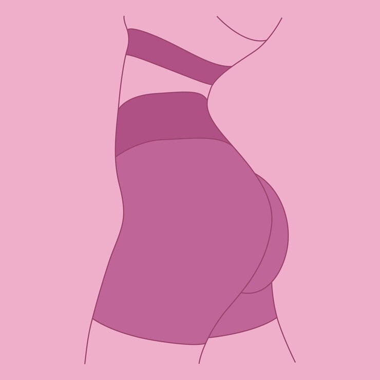 Vetor jovens tonificados e magros perfeitos das mulheres esportivas femininas em ícones de bunda de shorts de roupas esportivas