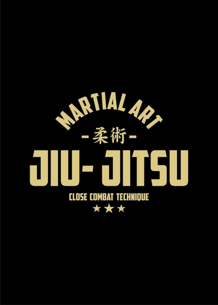 Vetor jui jitsu tifografia artcdr