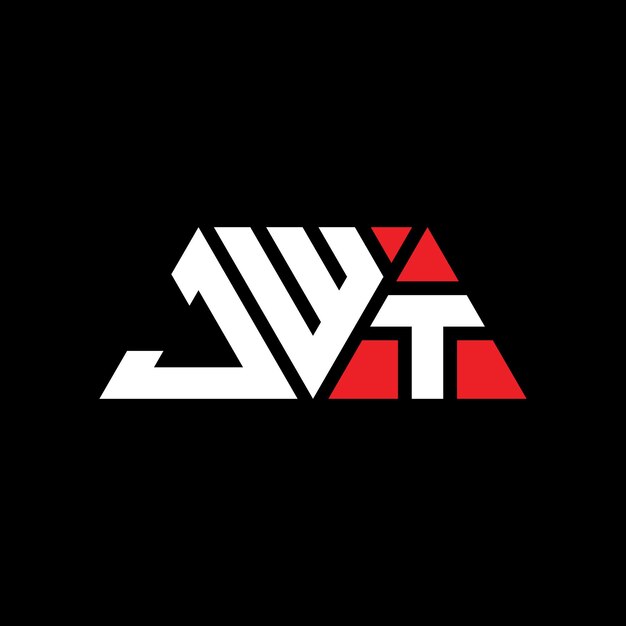 JWT triângulo letra logotipo design com forma de triângulo JWT logotipo triângulo design monograma JWT vector triângulo logotipo modelo com cor vermelha JWT logótipo triangular simples elegante e luxuoso JWT Logotipo