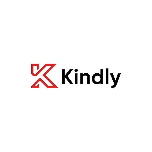 k, conceito de logotipo ck