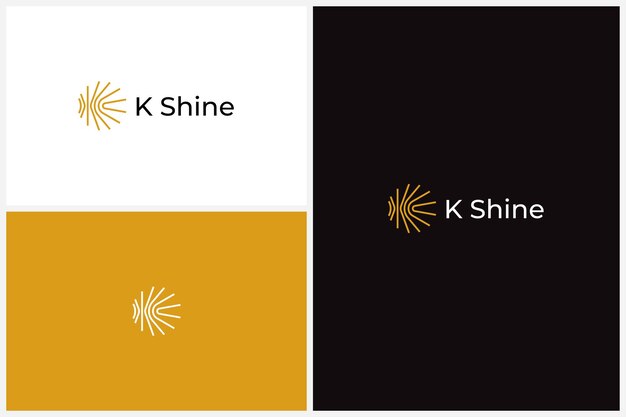 K shine logo design