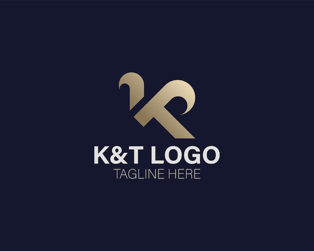 Vetor k&t logo - logo que é ouro