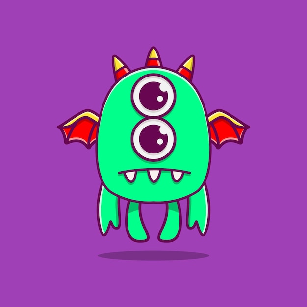 Kawaii doodle monstro cartoon design