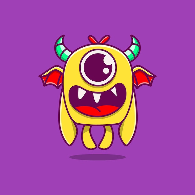 Kawaii doodle monstro cartoon design