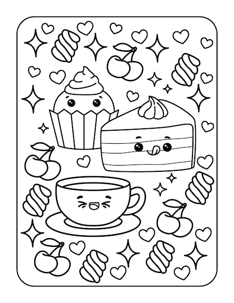 Desenho Para Colorir Kawaii - Centenas de Imagens Para Pintar