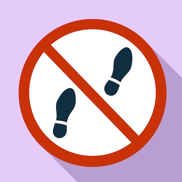 Vetor keep away walk icon ilustração plana de keep away walk vector icon para design de web