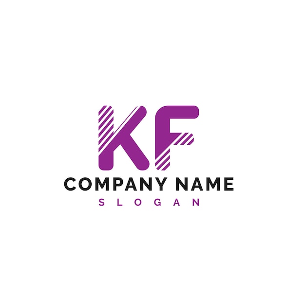 Vetor kf letter logo design kf letter logo vector ilustração vector